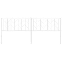 Hoofdbord 200 cm metaal wit - thumbnail