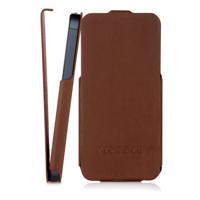 Pipetto Skinny klaphoes voor iPhone 5/5S, lederlook - thumbnail