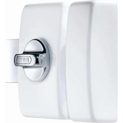 Slot - ABUS - V83 CB 45 W EK - Witte kast, stalen sluitplaat, chroomstalen grendel - Dubbele cilinder