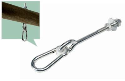Schommelhaak m12x250 mm elektrolitisch verzinkt lengte tot oog 140 mm - Hermic
