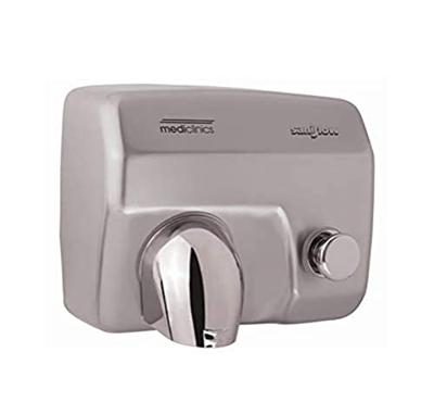 Mediclinics Mediclinics Saniflow handdroger drukknop E88CS - mat verchroomd