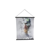 Wandversiering vrouw doek 115x148 - thumbnail