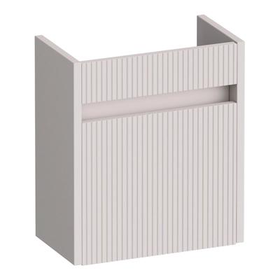 Brauer Adore Wavy Fonteinkast - 40 cm - met 1 Deur Greeploos Linksdraaiend - Mat Zand