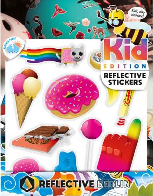 REFLECTIVE BERLIN reflex-sticker "k.i.d." ref.sticker re.berlin kid sweets