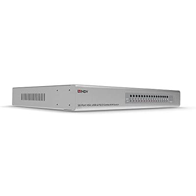Lindy 16 Port VGA USB & PS/2 Combo KVM Switch - Switch - 16-Port KVM-switch