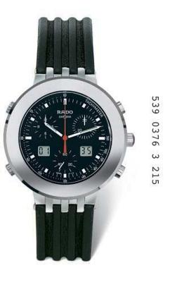 Horlogeband Rado R070873810 / R14376155 / R14461155 / R14376303 Leder Zwart 20mm