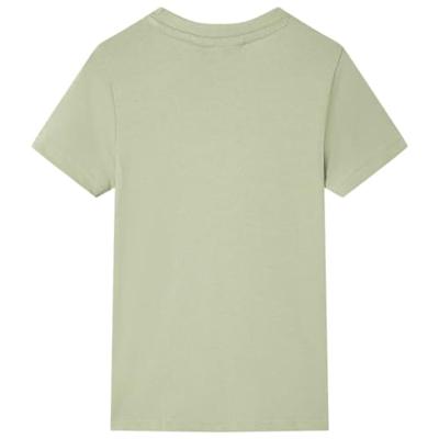Kindershirt met korte mouwen 104 lichtkakikleurig