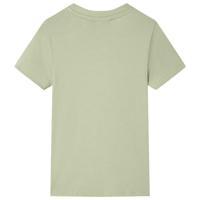 Kindershirt met korte mouwen 104 lichtkakikleurig - thumbnail