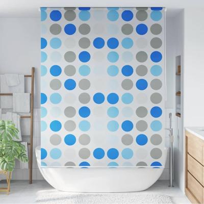 VidaXL Rolgordijn voor douche cirkel 140x240 cm
