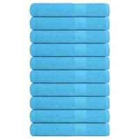 Saunahanddoeken 10 st 80x200 cm 360 g/m 100% katoen turquoise - thumbnail
