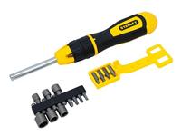 Stanley handgereedschap Multibit Schroevendraaier met Ratel 20-delig - STHT0-62574 - thumbnail