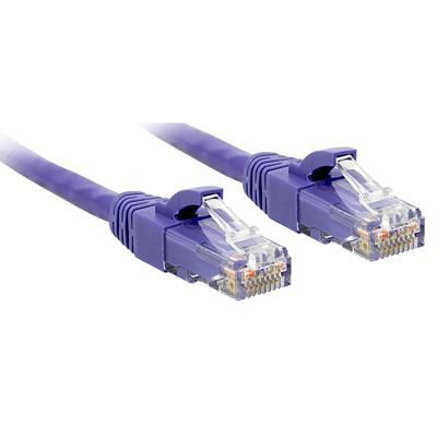 LINDY 48122 RJ45 Netwerkkabel, patchkabel CAT 6 U/UTP 1.00 m Violet 1 stuk(s)