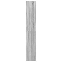Boekenkast 40x30x189 cm bewerkt hout grijs sonoma eikenkleurig - thumbnail