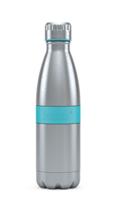 Boddels Twee Thermosfles Drinkfles - 0,5 Liter - Rvs/turquoise - thumbnail
