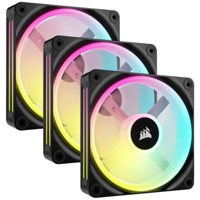Corsair CO-9051002-WW PC-ventilator Zwart, Wit (b x h x d) 120 x 120 x 25 mm Incl. LED-verlichting