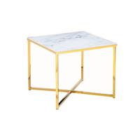 Bijzettafel Zaar Wit-Goud - thumbnail