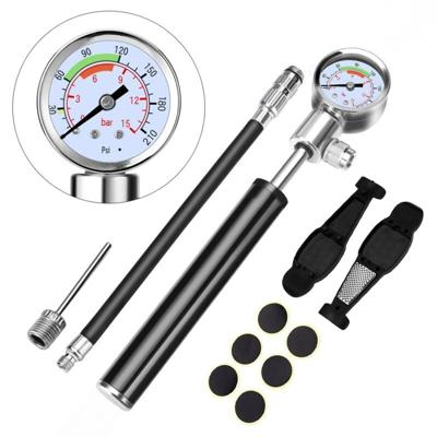 Draagbare hogedrukpomp fietspomp mini Mountain Bike Pump + Koevoet