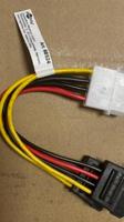Goobay 68524 PC Y stroomkabel/stroomadapter; 5,25 stekker naar 2x SATA, HDD/5,25 inch stekker (4-pin) > 2x SATA-standaard stekker - thumbnail