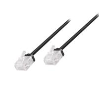 LogiLink CQ3023U RJ45 Netwerkkabel, patchkabel CAT 6A U/UTP 0.50 m Zwart Extreem dun, Zeer flexibel, Vlambestendig, Halogeenvrij 1 stuk(s) - thumbnail