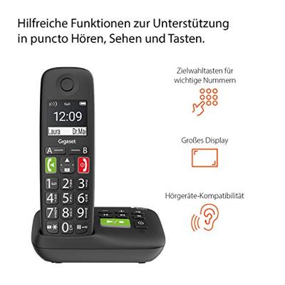 Gigaset compatible E290A Duo bk | L36852-H2921-B101
