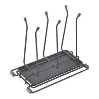 Metaltex Afdruiprek Flessen 25x14x22 cm Antraciet - thumbnail