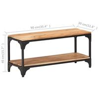 Salontafel 90x30x40 cm massief acaciahout - thumbnail