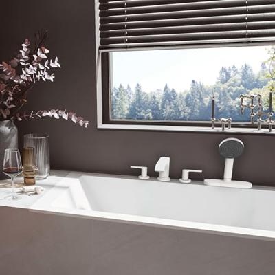 Hansgrohe Badrandmengkraan Vivenis 4-Gats Met sBox Mat Wit Hansgrohe Badrandmengkraan Vivenis 4-Gats Met sBox Mat Wit