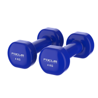 Vinyl Dumbbells - Focus Fitness - 2 x 4 kg - thumbnail