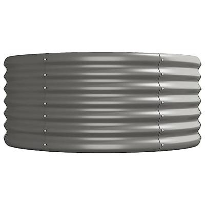 Plantenbak 440x80x36 cm gepoedercoat staal grijs Plantenbak 440x80x36 cm gepoedercoat staal grijs