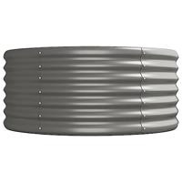 Plantenbak 440x80x36 cm gepoedercoat staal grijs - thumbnail