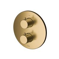 Douchethermostaat Hotbath Cobber Inbouw 2-weg Geborsteld Messing (excl. inbouwdeel) Living Colours - thumbnail