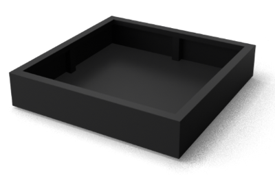 Artus rechthoekige Aluminium plantenbakken 1000 x 1000 x 800 mm Geroba - Geroba