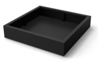 Artus rechthoekige Aluminium plantenbakken 1000 x 1000 x 800 mm Geroba - Geroba - thumbnail