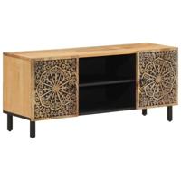 Tv-meubel 105x33x46cm massief mangohout - thumbnail