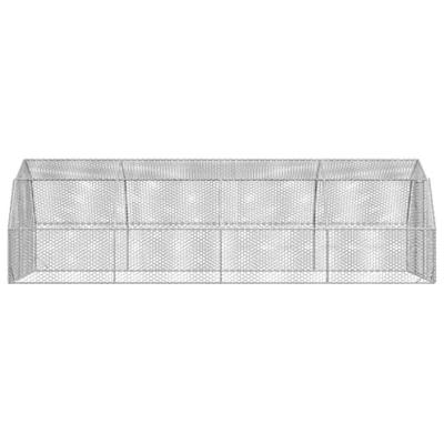 Kippenren 2,5x8x2,25 m gegalvaniseerd staal