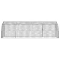 Kippenren 2,5x8x2,25 m gegalvaniseerd staal - thumbnail