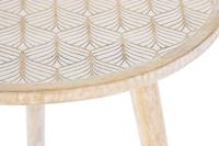 Bijzettafel DKD Home Decor Bruin Mangohout (50,5 x 50,5 x 47,5 cm) - thumbnail