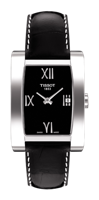 Horlogeband Tissot T0073091605300 Leder Zwart 15mm - thumbnail