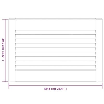 VidaXL Kastdeuren met lamellen 4 st 39,5x59,4 cm grenenhout wit VidaXL Kastdeuren met lamellen 4 st 39,5x59,4 cm grenenhout wit