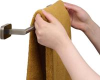 Ben Mykanto handdoekbeugel 45x7x3,9cm geborsteld zwart - thumbnail