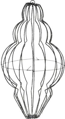 Lantern Foldable 39X60 cm 240L kerst Nampook - Nampook