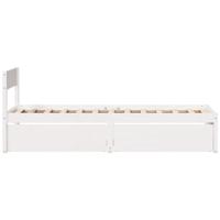 Bedframe met lades massief grenenhout wit 90x200 cm - thumbnail