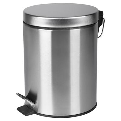 Pedaalemmer Differnz Soft Close Deksel 5 Liter Mat Chroom Pedaalemmer Differnz Soft Close Deksel 5 Liter Mat Chroom