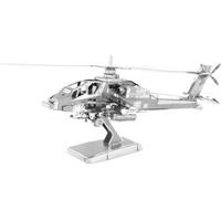 Eureka metal earth ah-64 apache zilver editie - thumbnail
