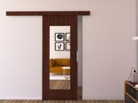 Schuifdeur CLAUDETTE 96 cm wengue - thumbnail