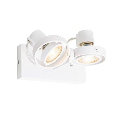 QAZQA Moderne spot wit 2-lichts - Master 50 QAZQA Moderne spot wit 2-lichts - Master 50