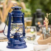 Feuerhand Stormlamp 276 Olielamp Kobalt Blauw - thumbnail