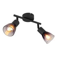 Globo Zwarte plafondlampSatella 2-lichts - 54312-2 - thumbnail