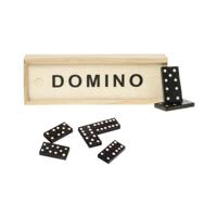 Domino spel in houten doosje 15x5x3cm - thumbnail