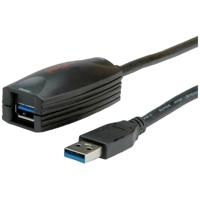 ROLINE USB 3.2 Gen 1 Actieve Repeater kabel, zwart, 5 m - thumbnail
